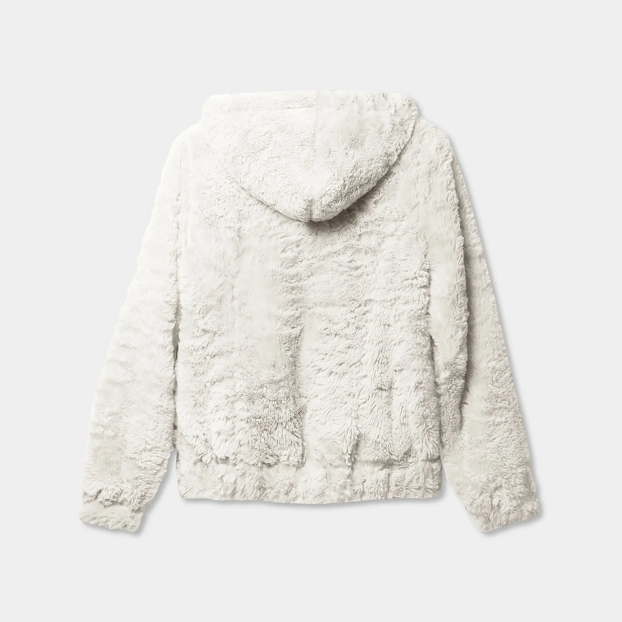 Women's Fur Zip-Up Hoodie