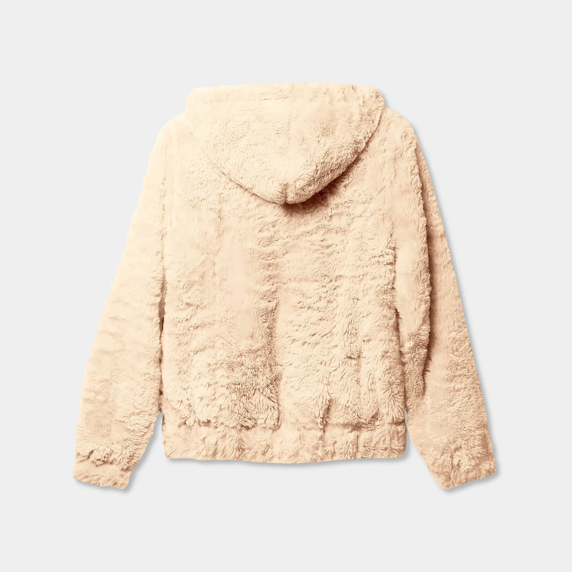 Women's Fur Zip-Up Hoodie