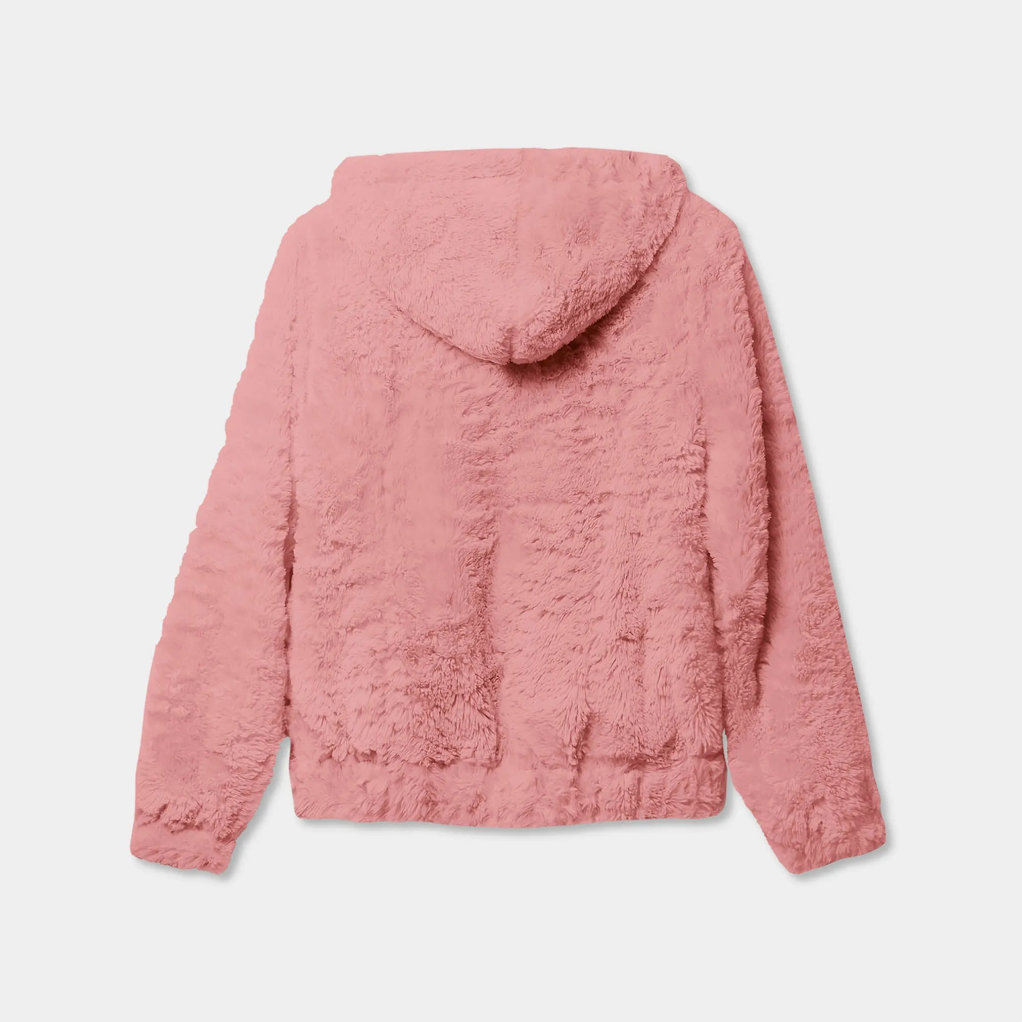 Women's Fur Zip-Up Hoodie