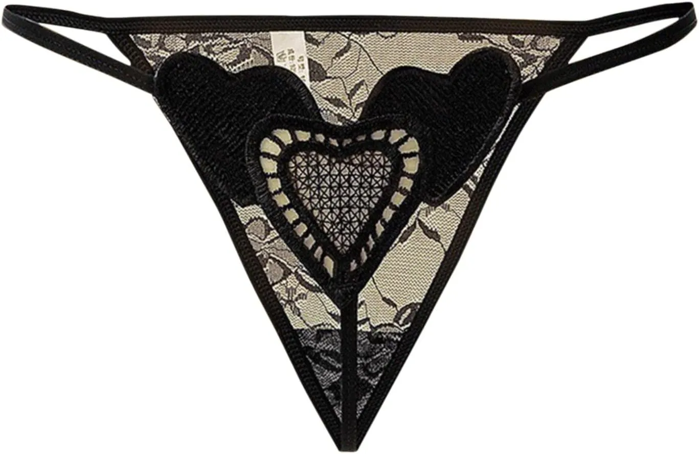 Women's G String Underwear Sheer Breathable Panties Briefs Mesh Sexy Bikini Panties Cheeky Thongs Stretch Underpants
