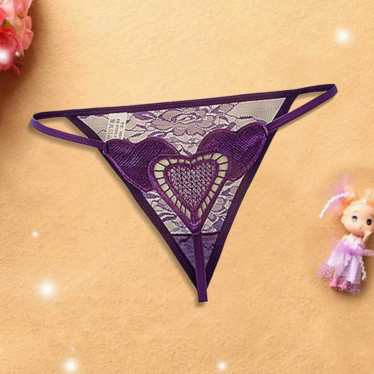 Women's G String Underwear Sheer Breathable Panties Briefs Mesh Sexy Bikini Panties Cheeky Thongs Stretch Underpants