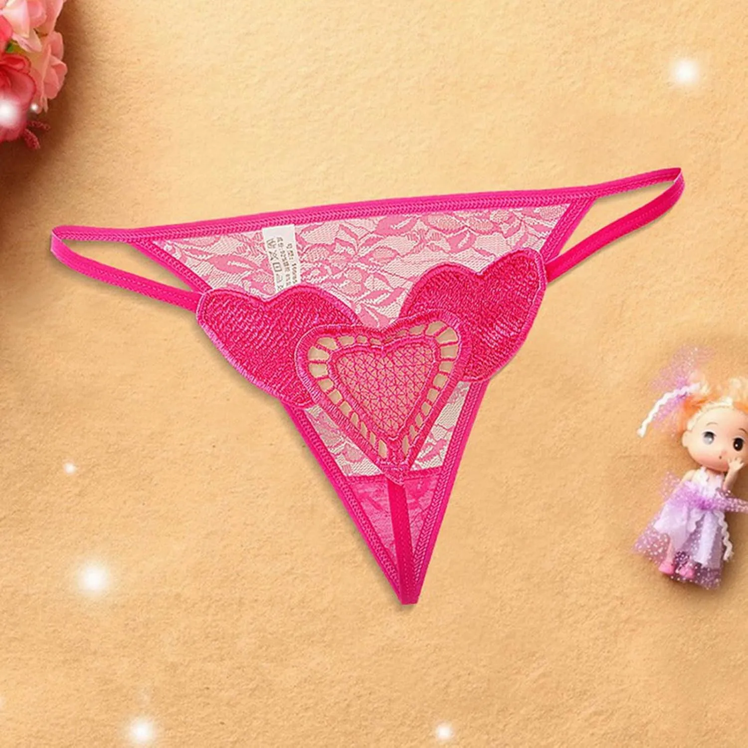 Women's G String Underwear Sheer Breathable Panties Briefs Mesh Sexy Bikini Panties Cheeky Thongs Stretch Underpants