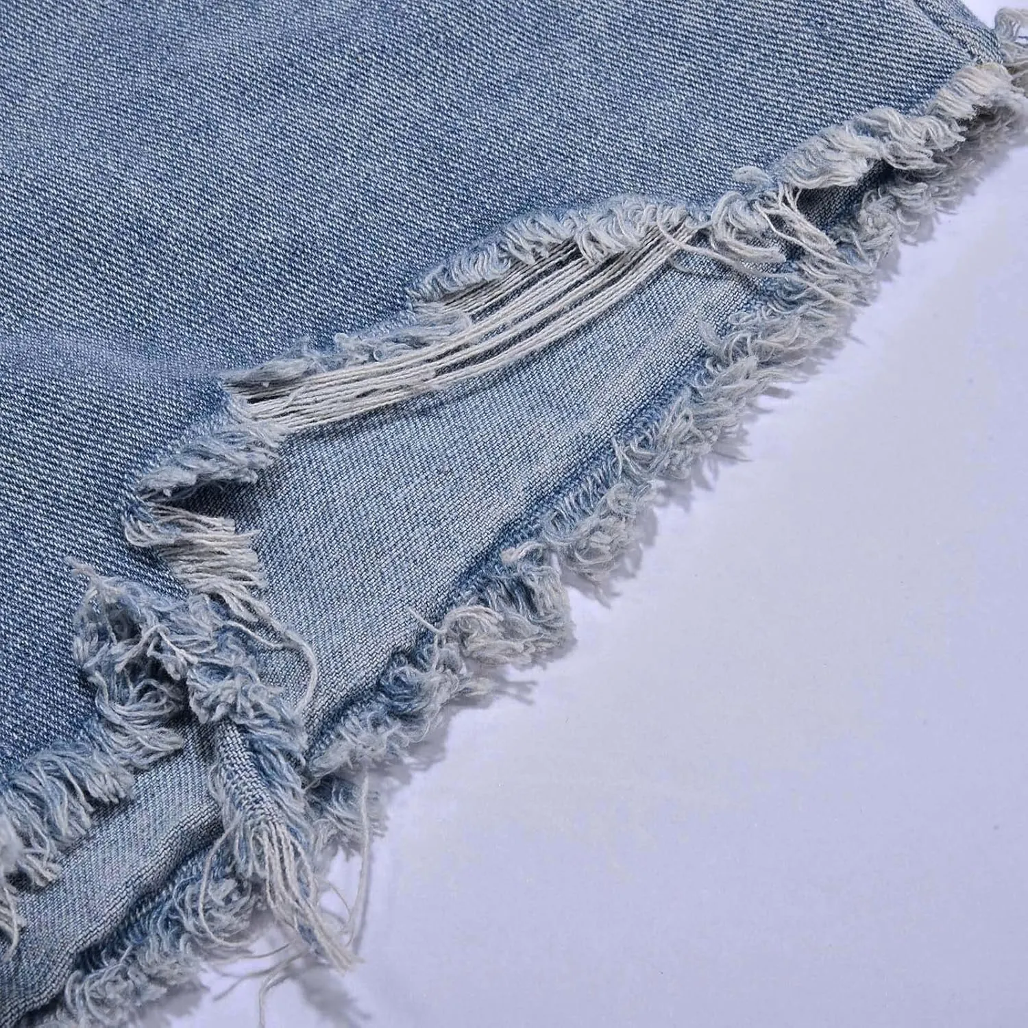 Women's High Waisted Slim Fit Chic Ripped Frayed Hem Denim Shorts Womens Workout Shorts Small