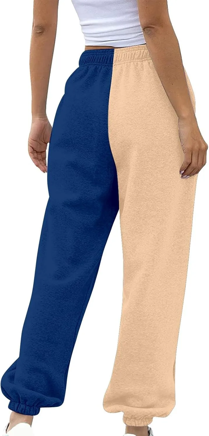 Womens High Waisted Sweatpants Pants Workout High Waisted Yoga Pants Casual Baggy Fleece High Waisted Joggers Pants
