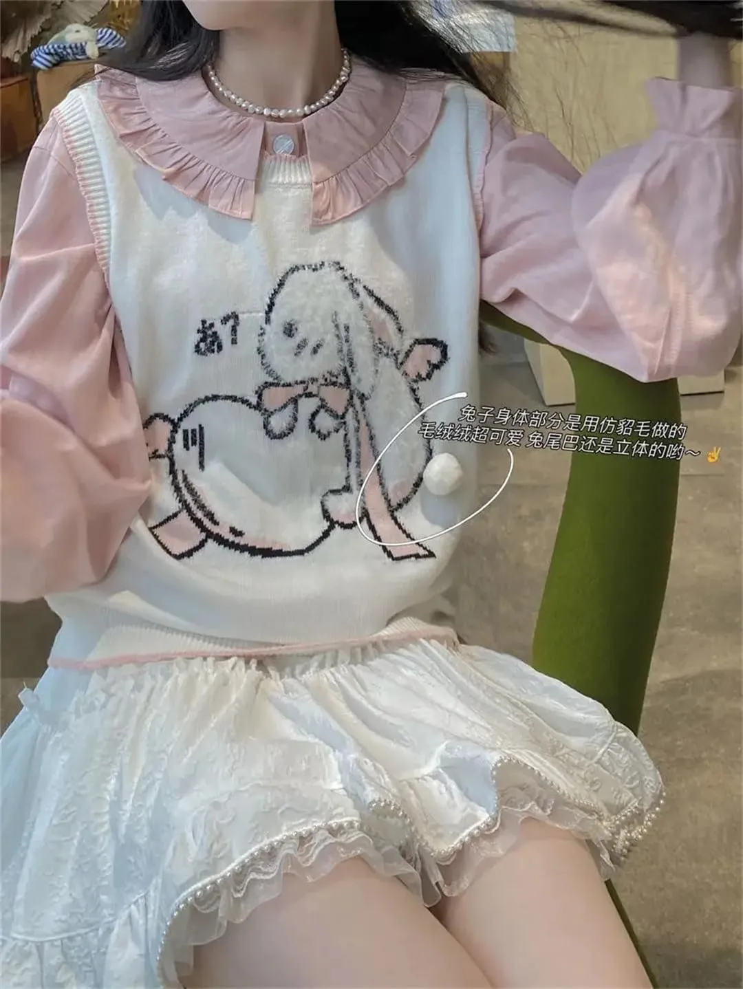 Women's Lace Mini Skirt Summer Fairy Skirt Korean Style Pleated Cake Skirt