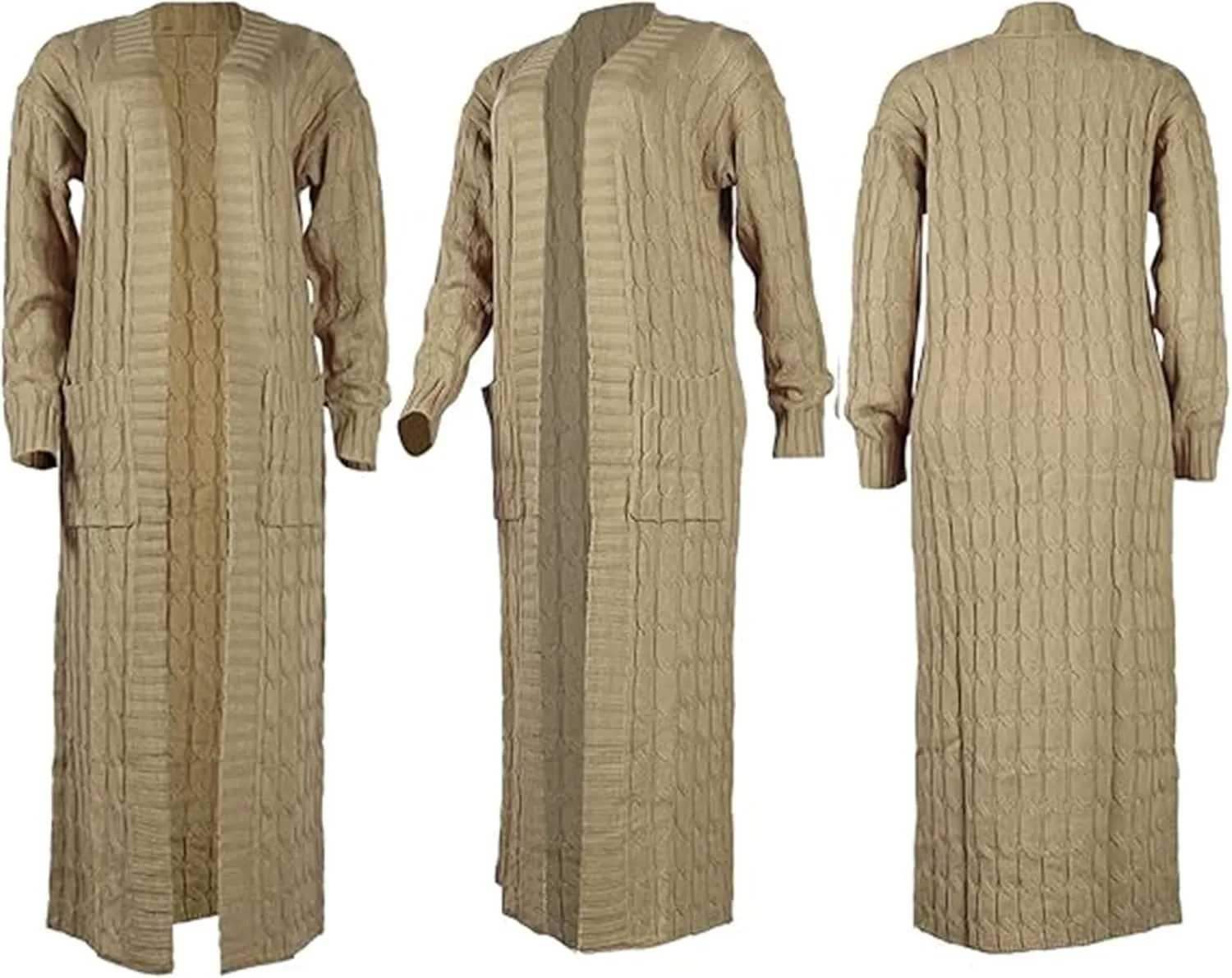 Womens Long Cardigan Sweaters Women Long Sleeve Open Front Knit Long Cardigan Oversized Open Front Chunky Cardigans