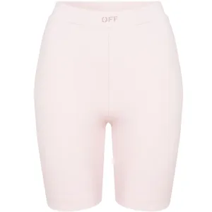 Womens Off White Cycling Shorts