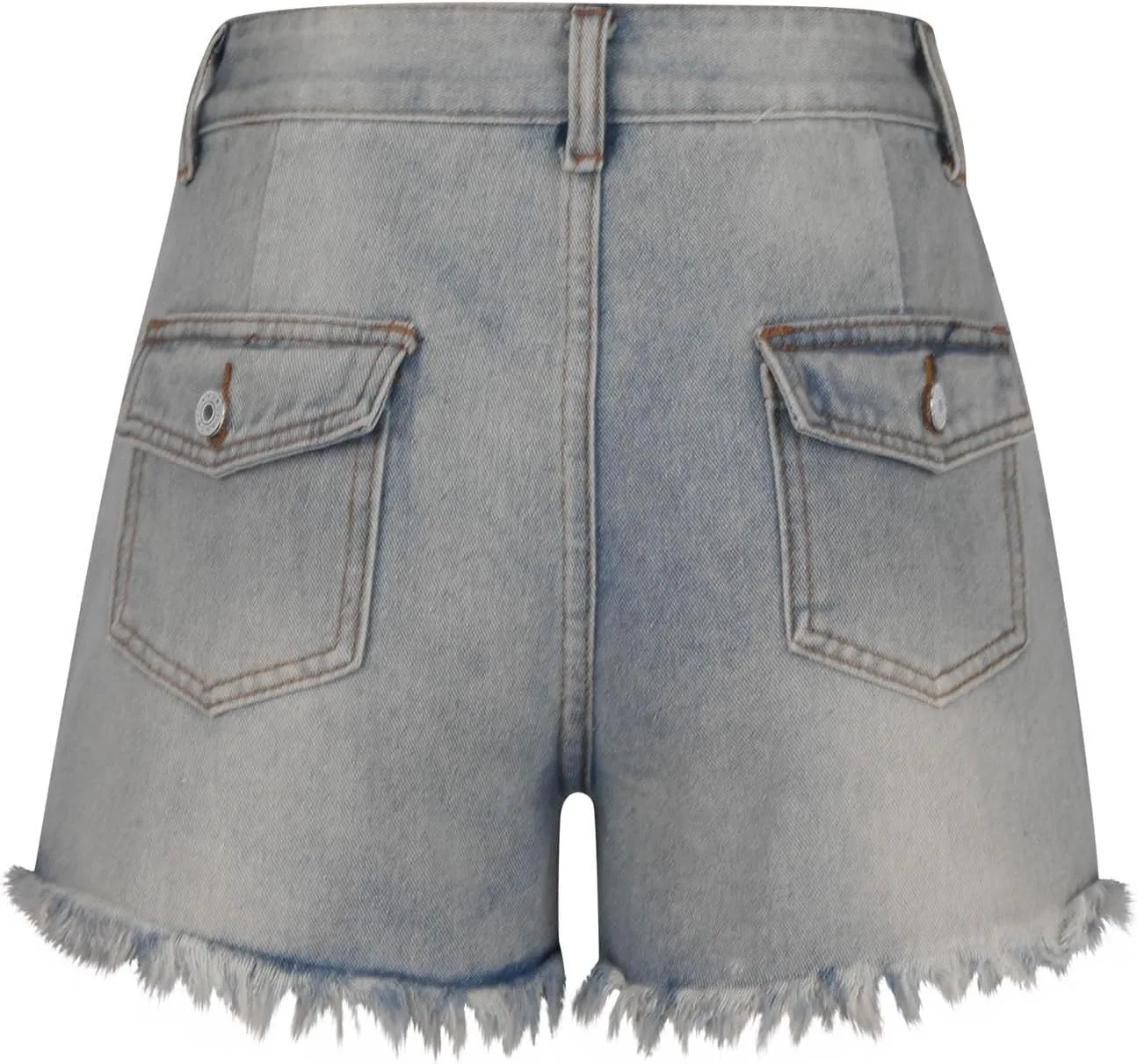 Women's Ripped Jeans High Waist Stretch Skinny Jean Distressed Denim Frayed Hem Casual Summer Jeans Shorts for Women