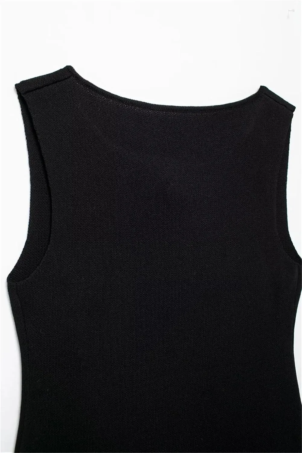 Women's Round Neck Knitted Slim Fit Vest