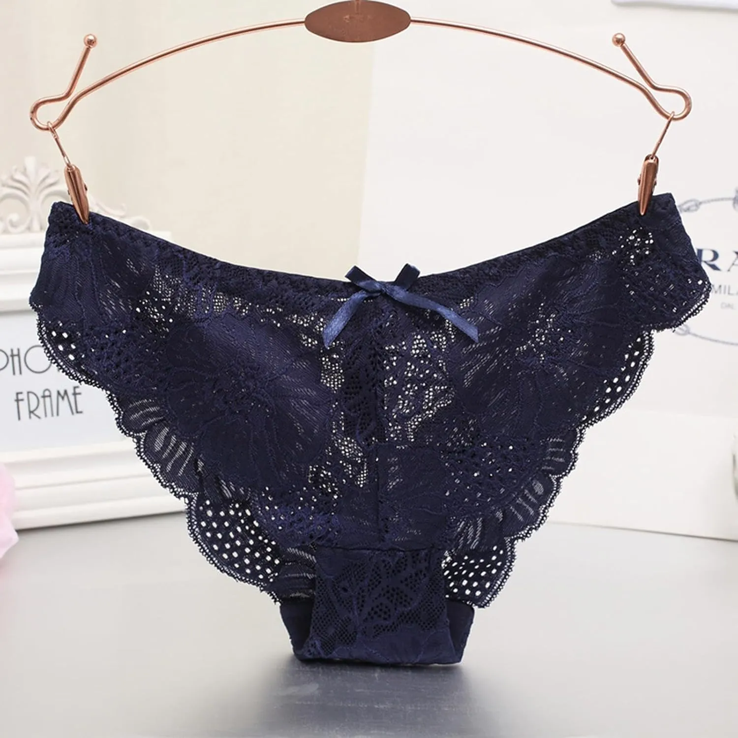 Womens Ruffled Butterfly Butt Lifting Underwear Sexy Comfy Stretch Panties Eversoft Bow Tie Hipsters Tummy Control