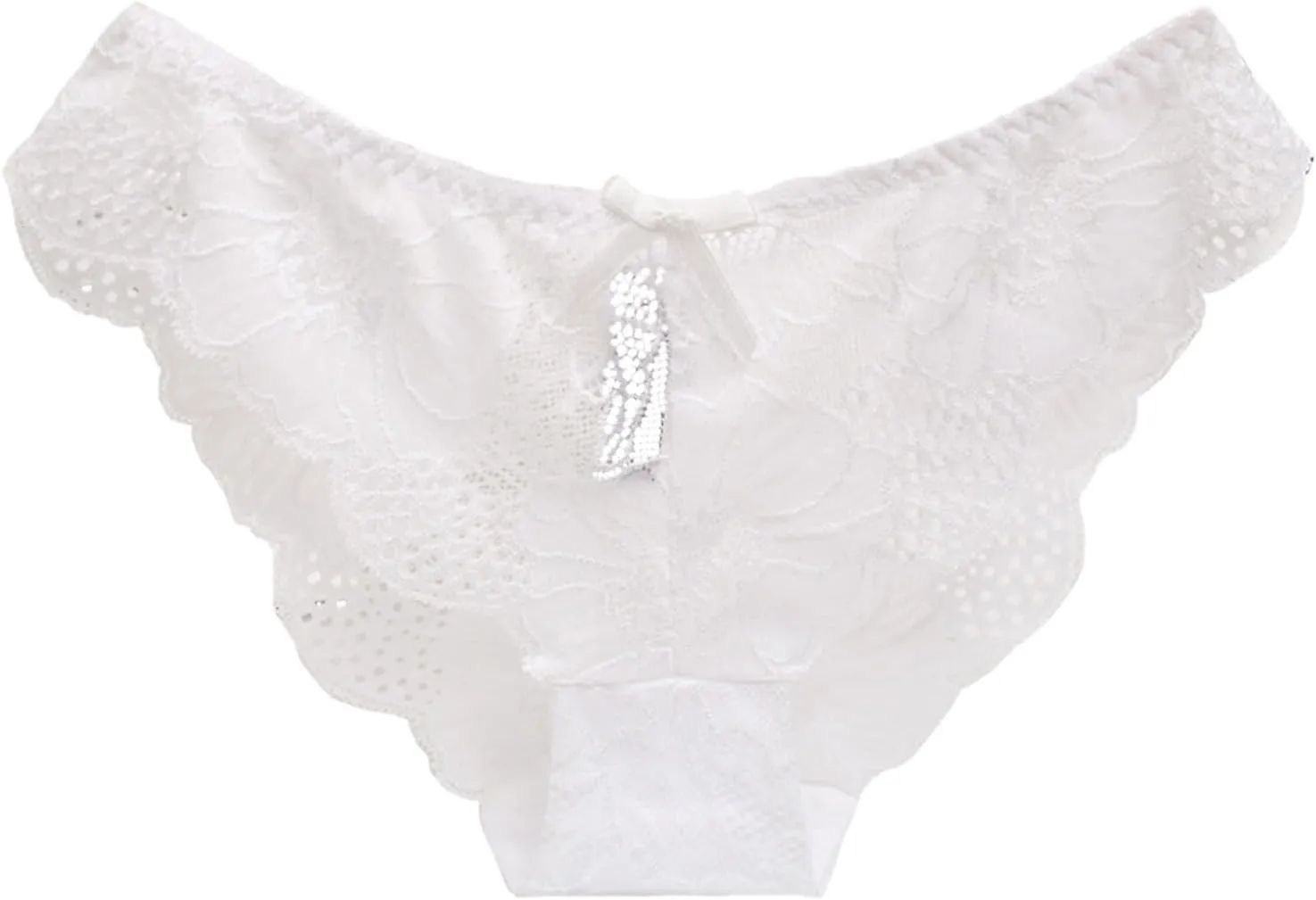 Womens Ruffled Butterfly Butt Lifting Underwear Sexy Comfy Stretch Panties Eversoft Bow Tie Hipsters Tummy Control