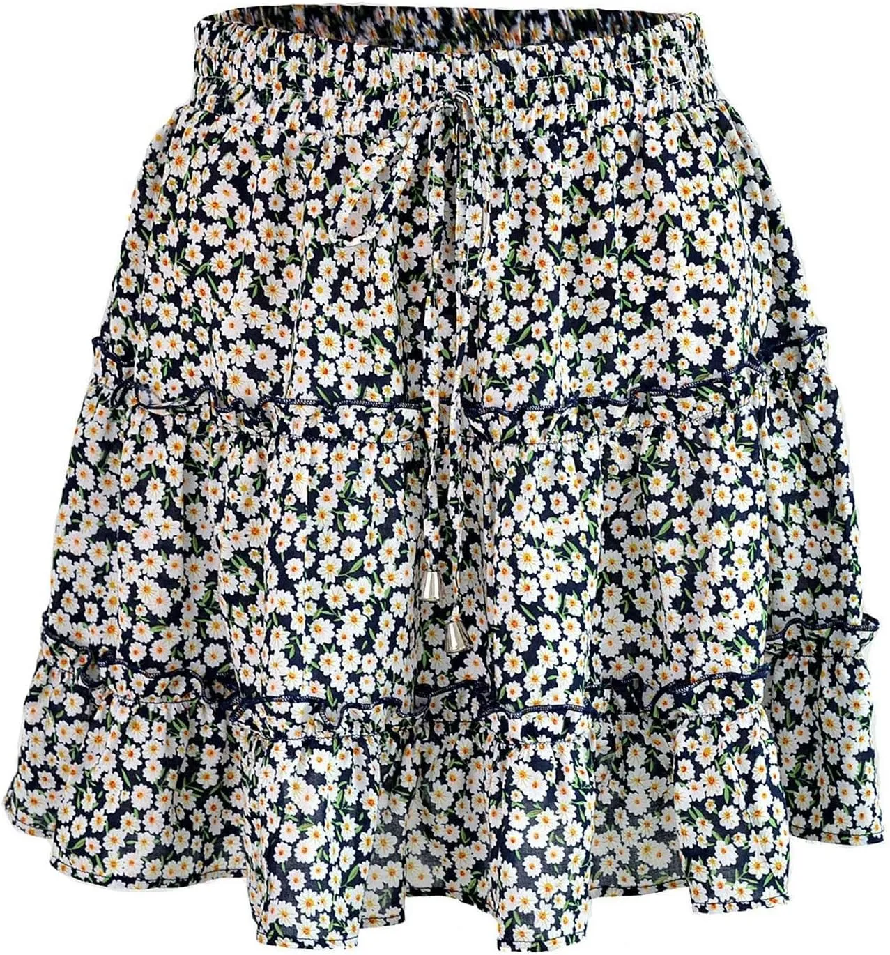 Women's Shirt 2025 Summer High Waisted Solid Tiered Pleated Athletic Golf Tennis Mini Skater Skirts, S-XL