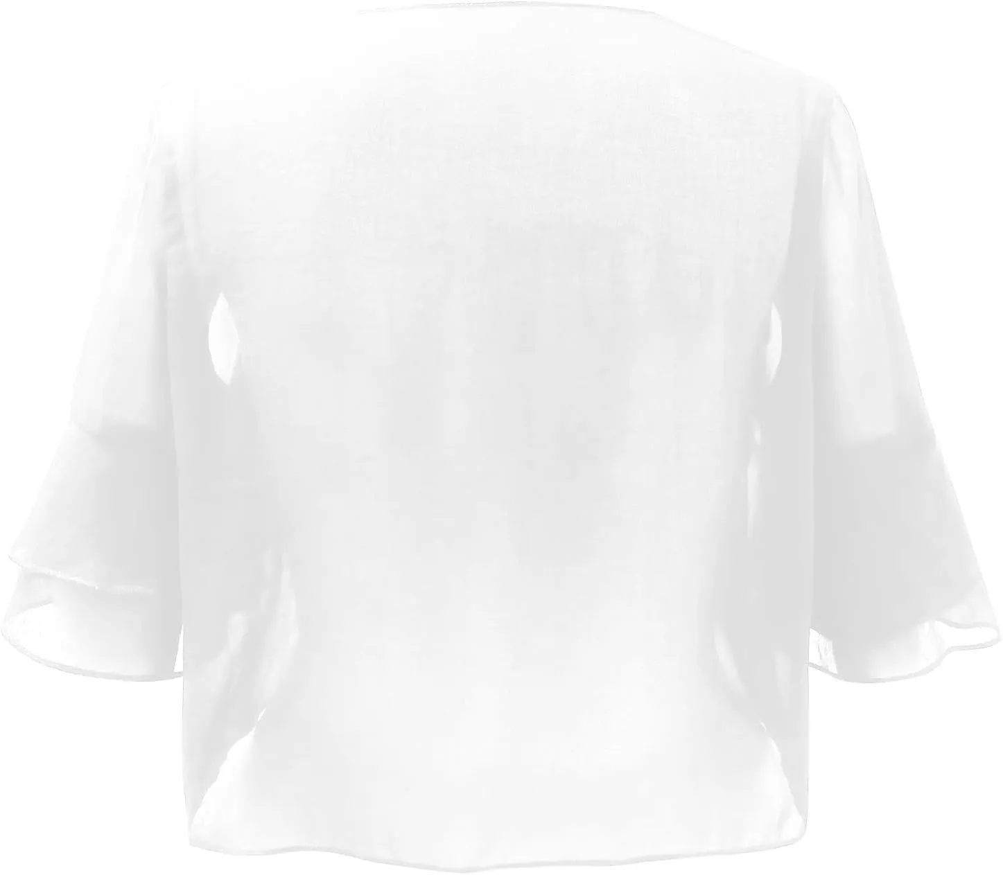 Womens Shrugs for Summer Dress Puff Short Sleeve Cropped Open Front Sheer Shawl Cardigans Lightweight Chiffon Bolero