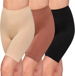 Women's Slip Shorts for Under Dresses Anti Chafing High Waisted Seamless Smooth Safety Shorts