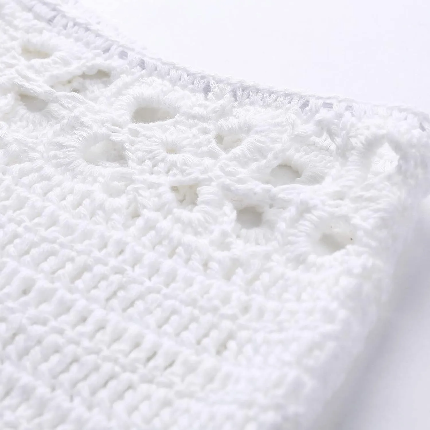 Women's Summer Beach Shorts Knit Skinny Casual Shorts Crochet Hollow Sexy Fashion Lightweight Comfy Cotton Shorts