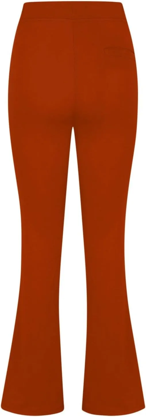 Women's Yoga Dress Pants Bootcut Work Slacks Stretch Office Pants Straight Leg Trouser Stretchy Office Casual Pants