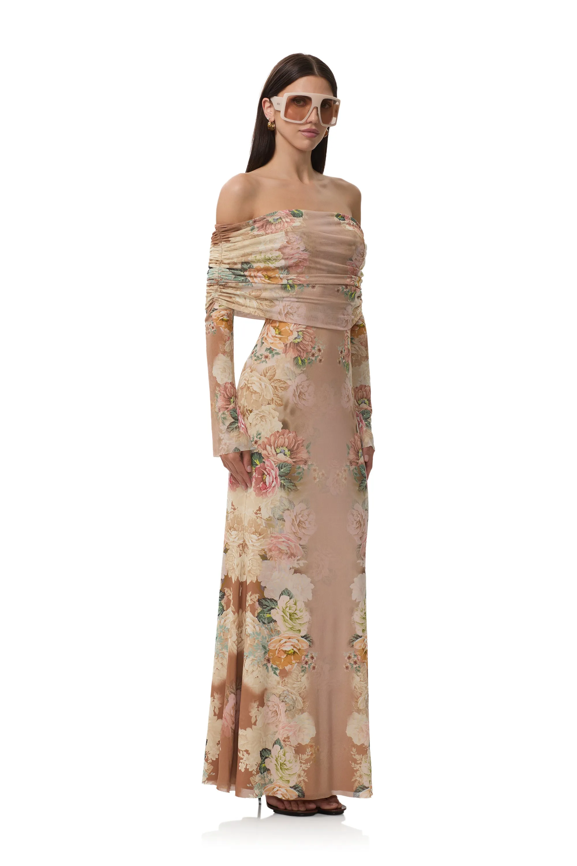Fashionable Comfort Wear Cool Simplicity Thelma Dress - Honey Rose Frame