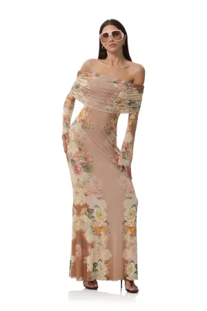 Thelma Dress - Honey Rose Frame Elegant Silhouette