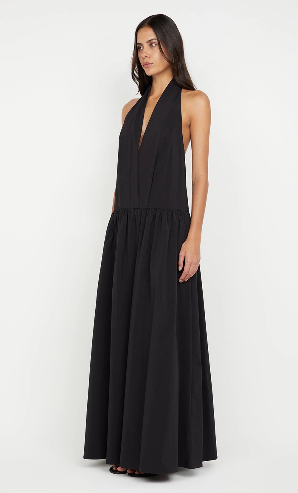 Flawless Waistband Fit Light Shape DANTE MAXI DRESS - BLACK