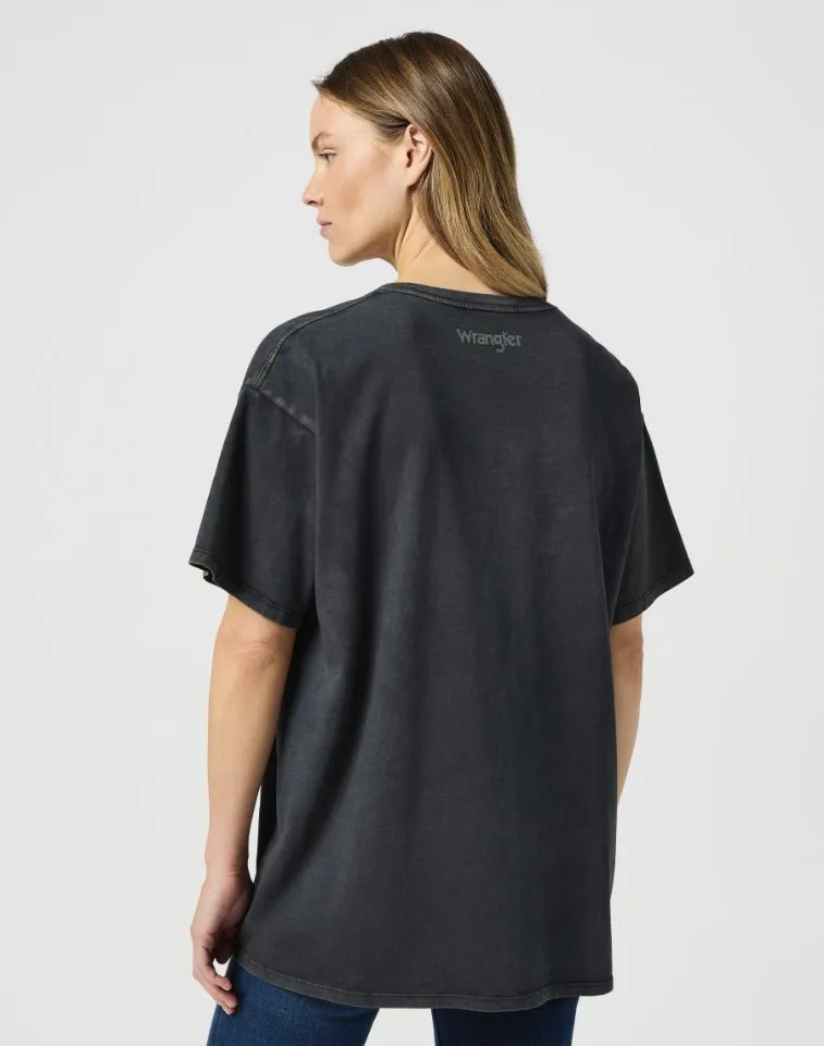 Wrangler Women's Oversized Faded Black