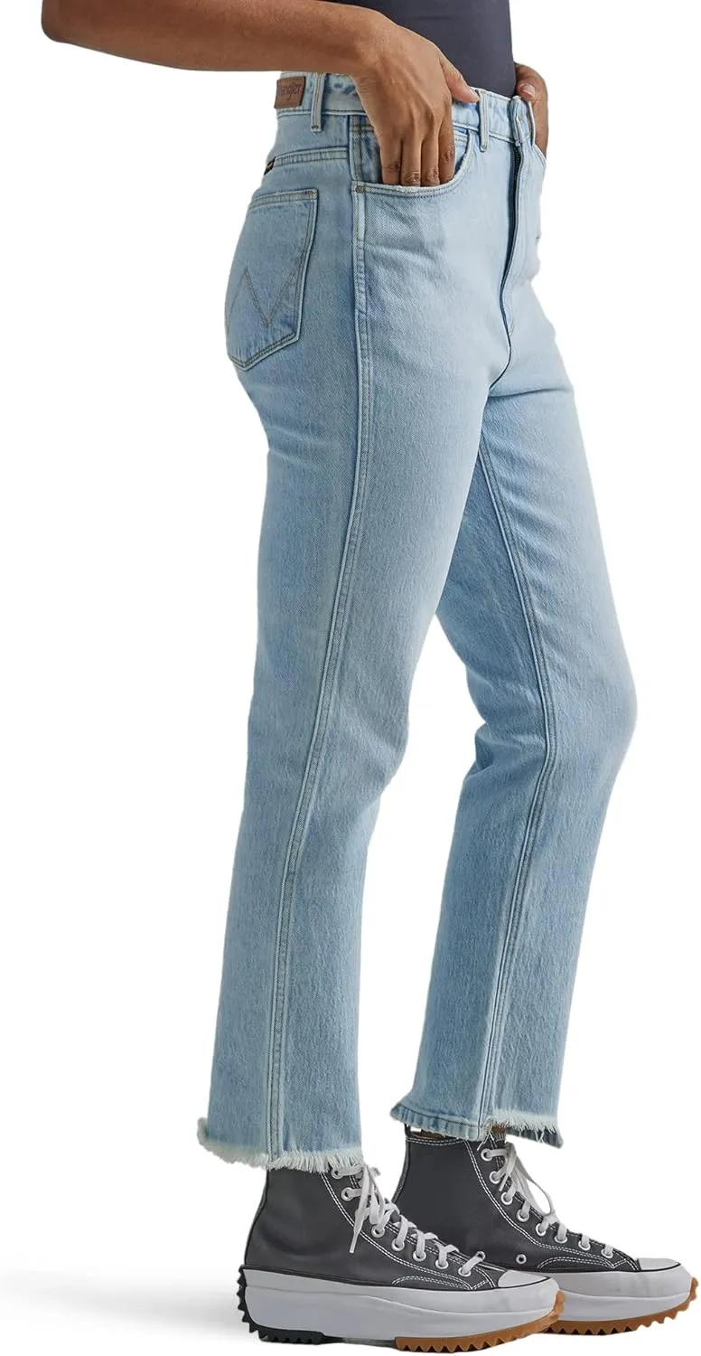 Wrangler Women's Tapered High-Rise Mom Jean