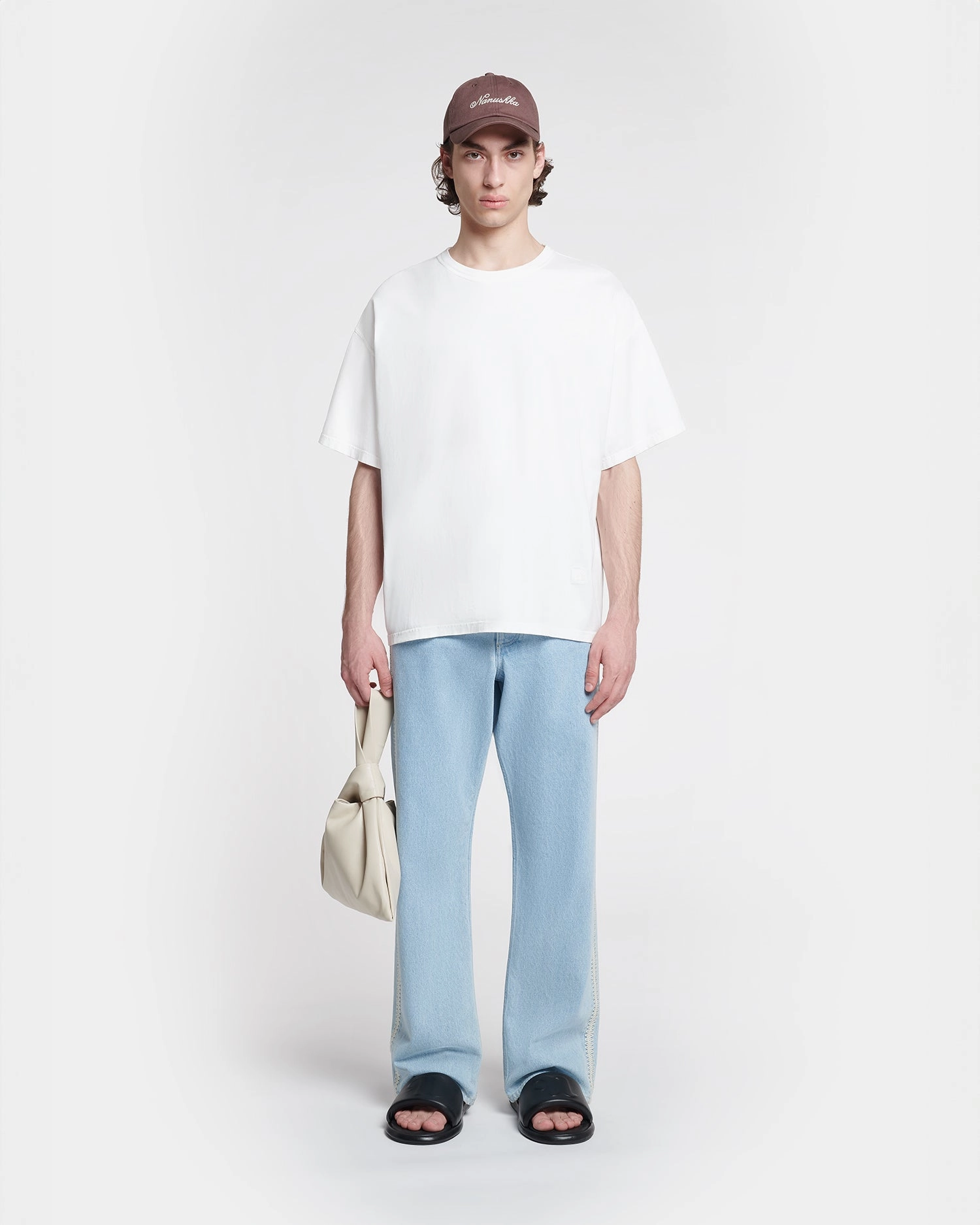TonalStitching Wren - Embroidered Cotton-Jersey T-Shirt - Off White