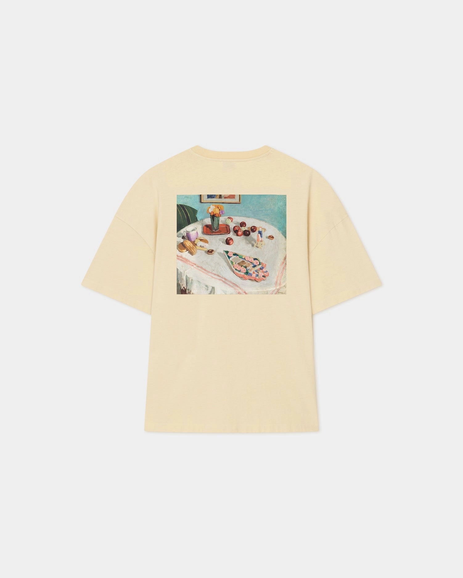 Wren - Printed Cotton-Jersey T-Shirt - Creme/Gingerbread Heart AntiPillTreatment