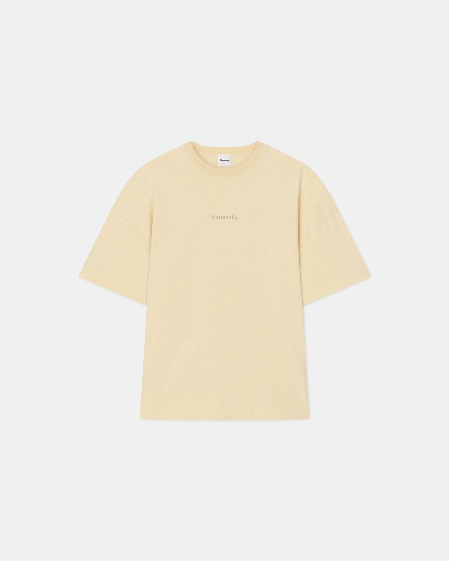 Wren - Printed Cotton-Jersey T-Shirt - Creme/Gingerbread Heart casual top SoftKnit