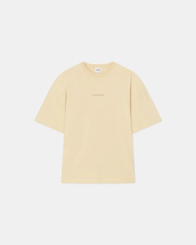 Wren - Printed Cotton-Jersey T-Shirt - Creme/Gingerbread Heart casual top SoftKnit