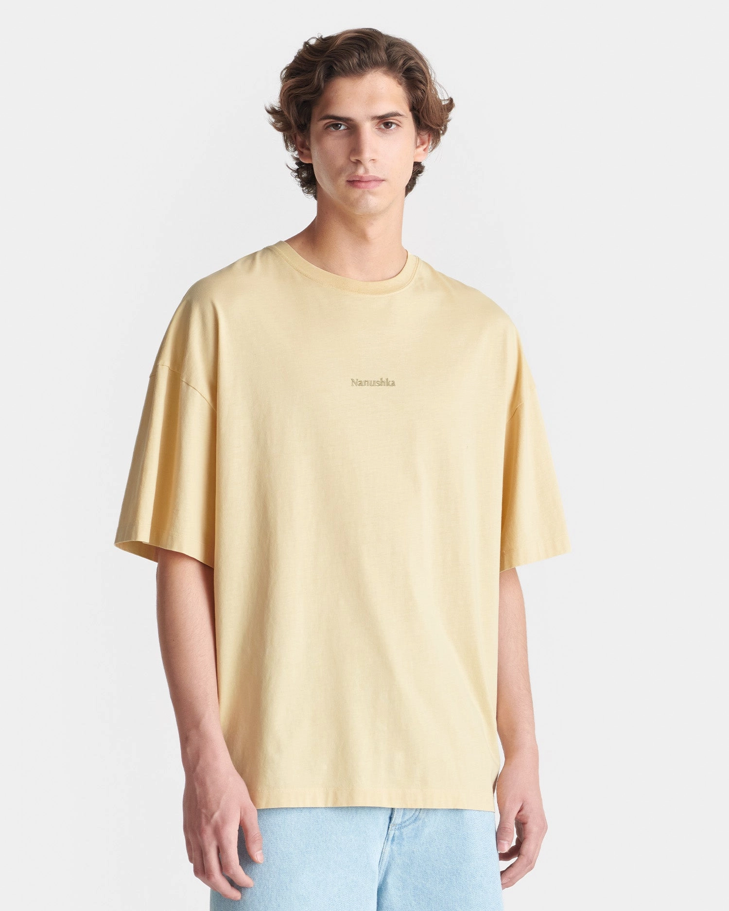 Hypoallergenic Lining Wren - Printed Cotton-Jersey T-Shirt - Creme/Gingerbread Heart