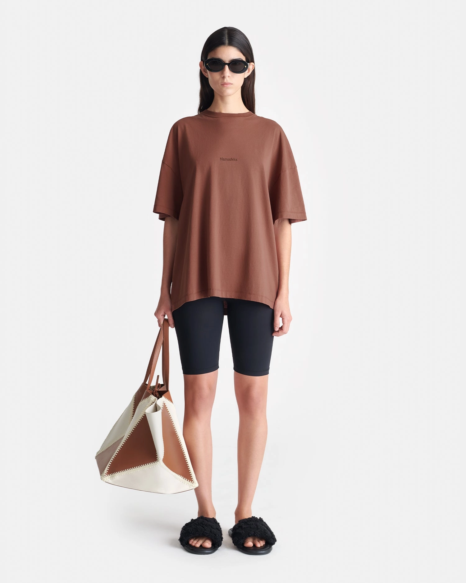 Stain Repellent Coating Wren - Printed Cotton-Jersey T-Shirt - Rust/Poppyseed Cake