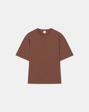 Wren - Printed Cotton-Jersey T-Shirt - Rust/Poppyseed Cake Double Chest Pocket Tear Resistant