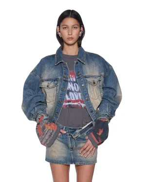 Light Fabric RELAX TRUCKER JACKET DUNE