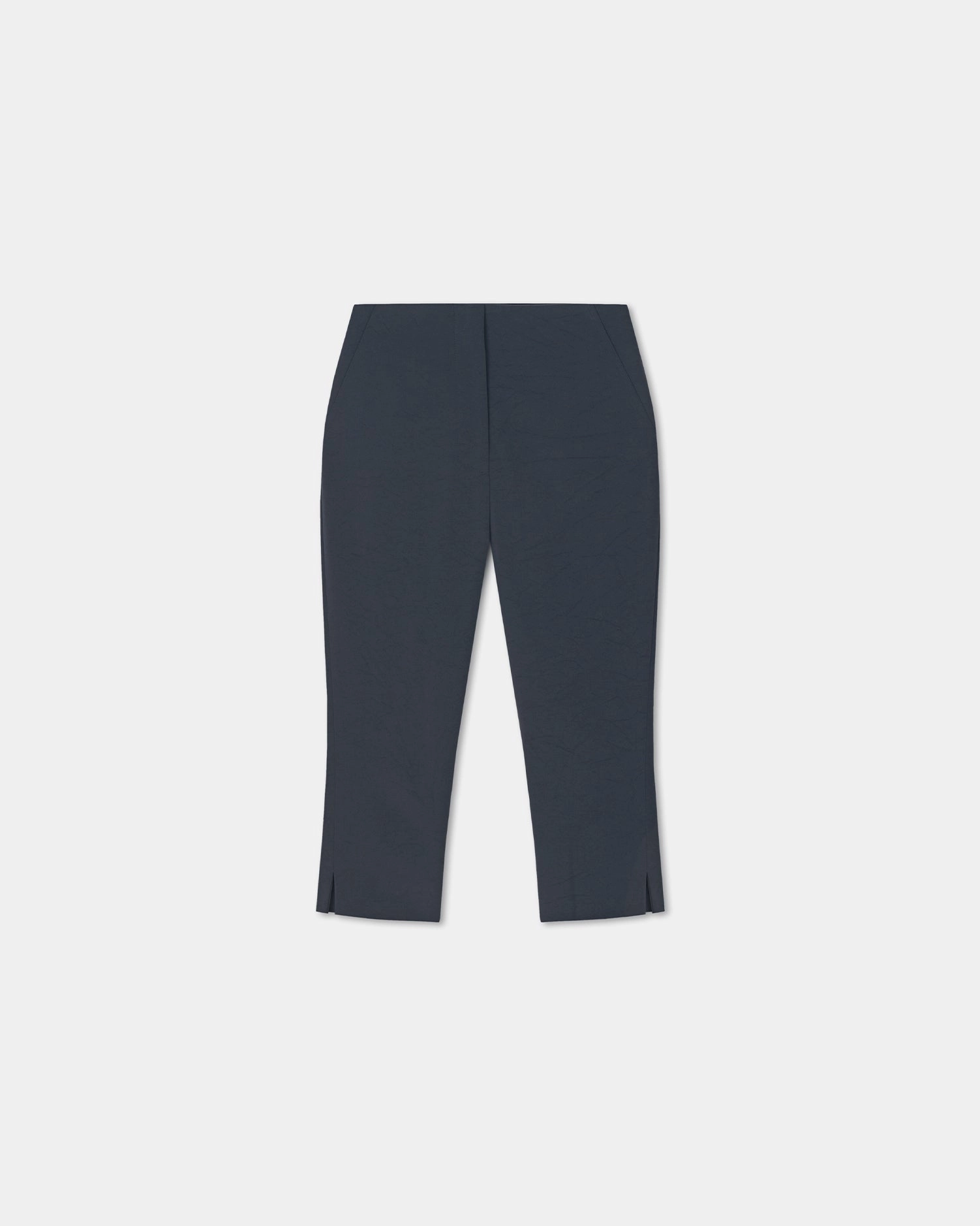 Saoirse - Paper Jersey Capri Pants - Dusty Blue Comfy Ease