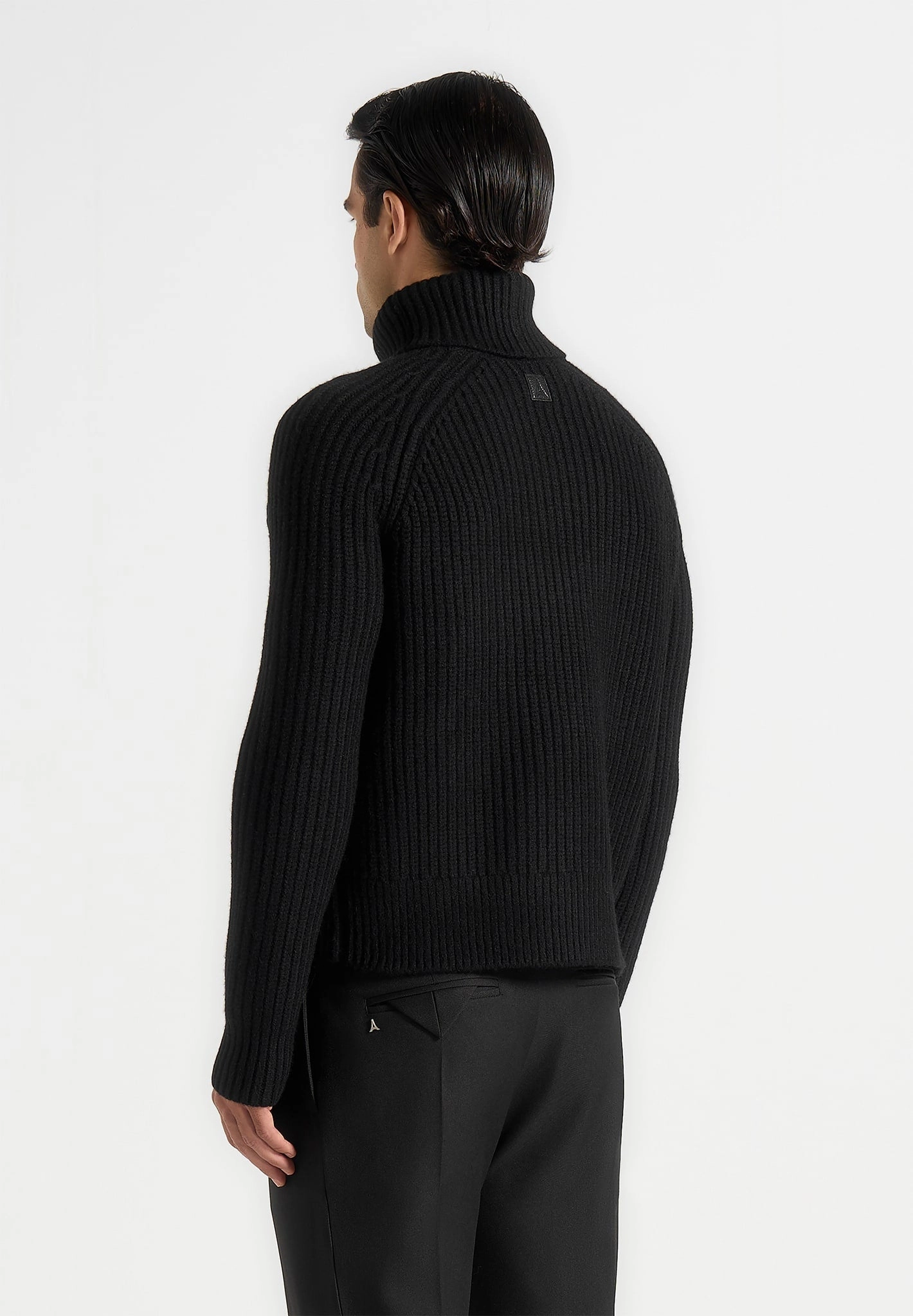 Rudy - Roll Neck Chunky Knit Jumper - Black OdorResistant Treatment