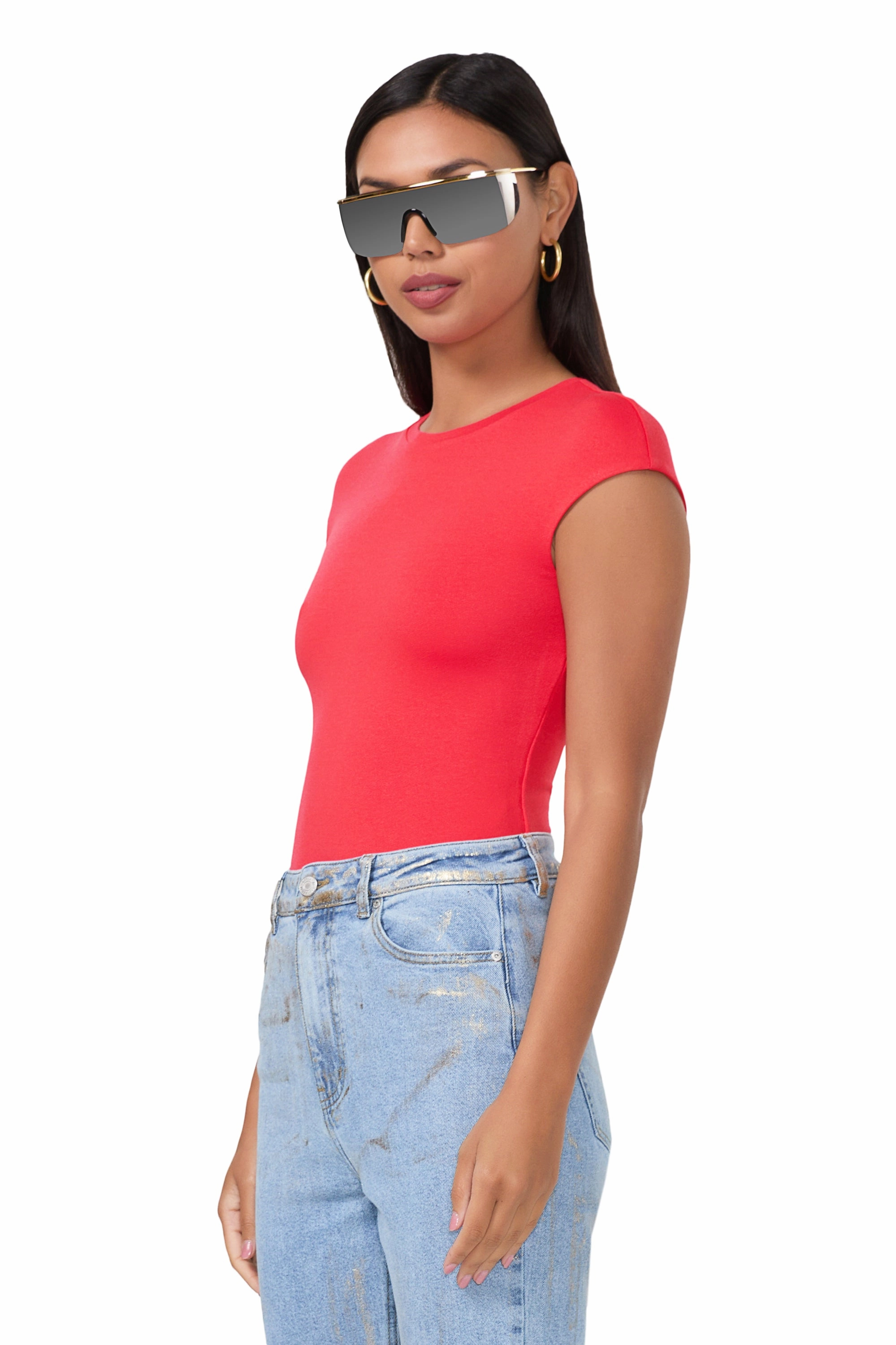 Nina Top - Cherry LayeredCollar Thermal Insulation Core