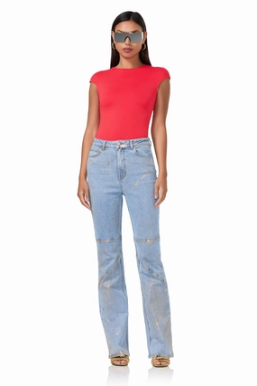 Nina Top - Cherry Wear Resistant Fabric