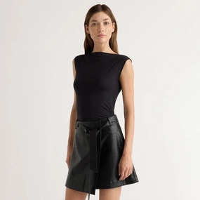 HighElasticity Esme Sleeveless Slit-Neck Tank
