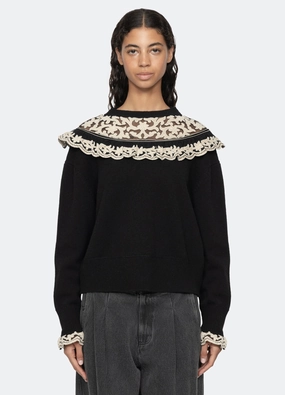 Bea Sweater Hygroscopic Inner Layer MeshPanelIntegration