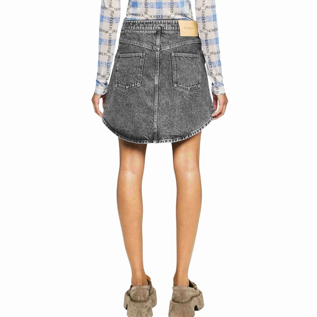 Patch Pocket Mini Skirt Weekend Outfit Multi Purpose Fabric