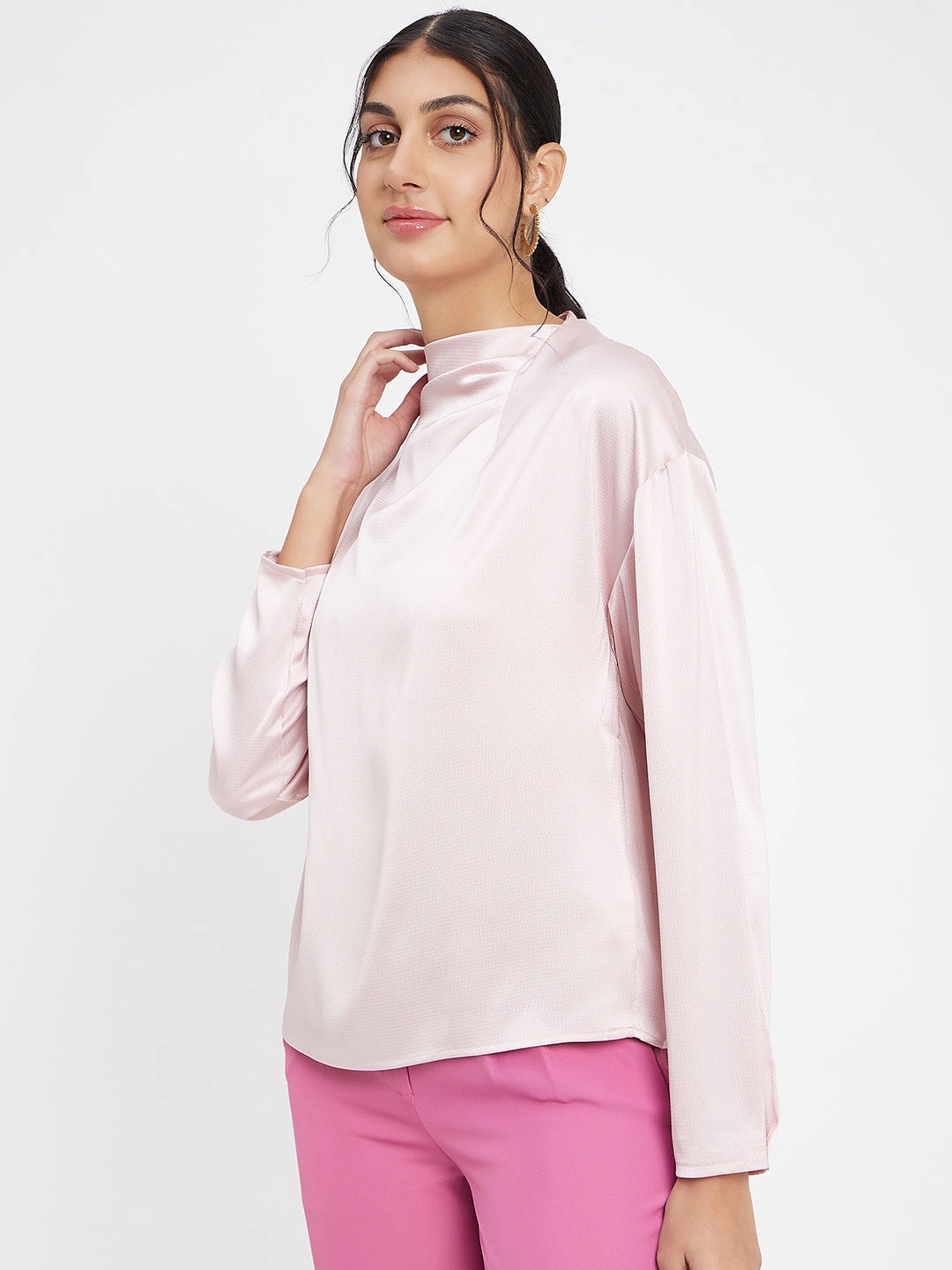 Madame Solid Pink Top BreathableMeshInsert