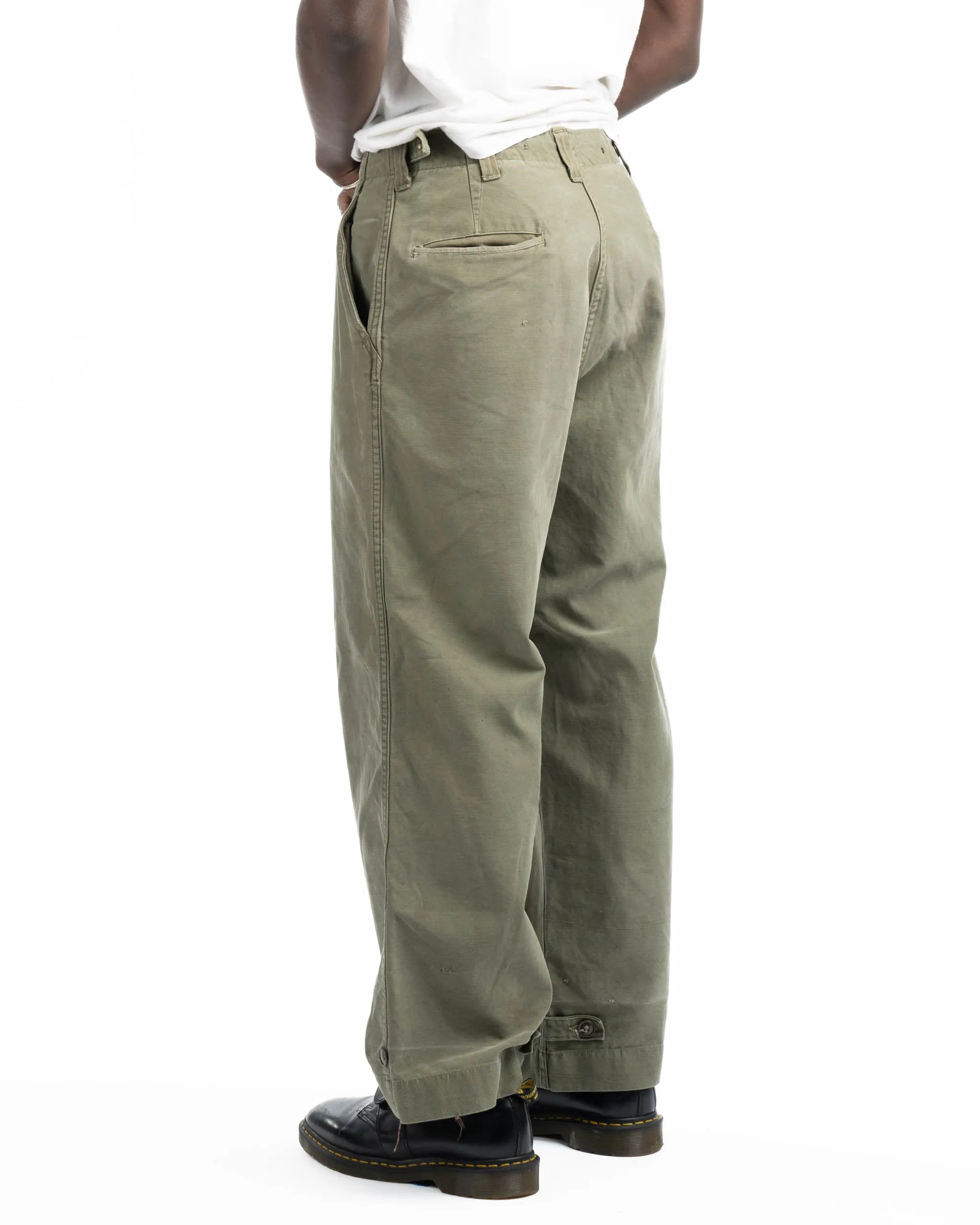 WW2 M-43 Cotton OD Field Trousers - 30” x 27”