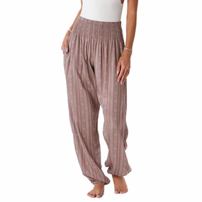 Yao Tribal Print Harem Pants Durable Hemming