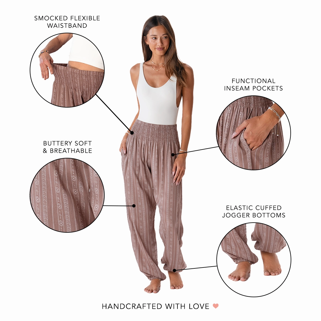 RegularFit Yao Tribal Print Harem Pants