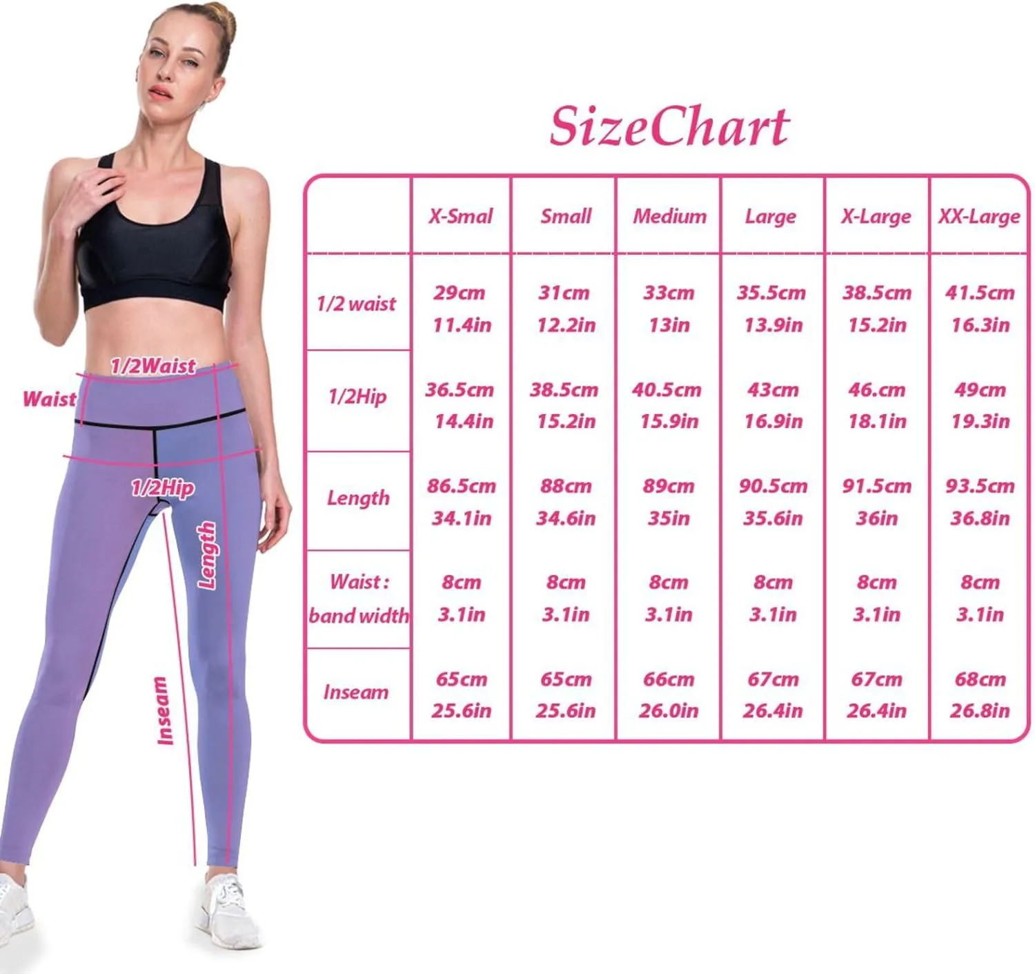 Yuiboo Tummy Control Yoga Pants for Women Dance Booty Pals Leggings X-Small