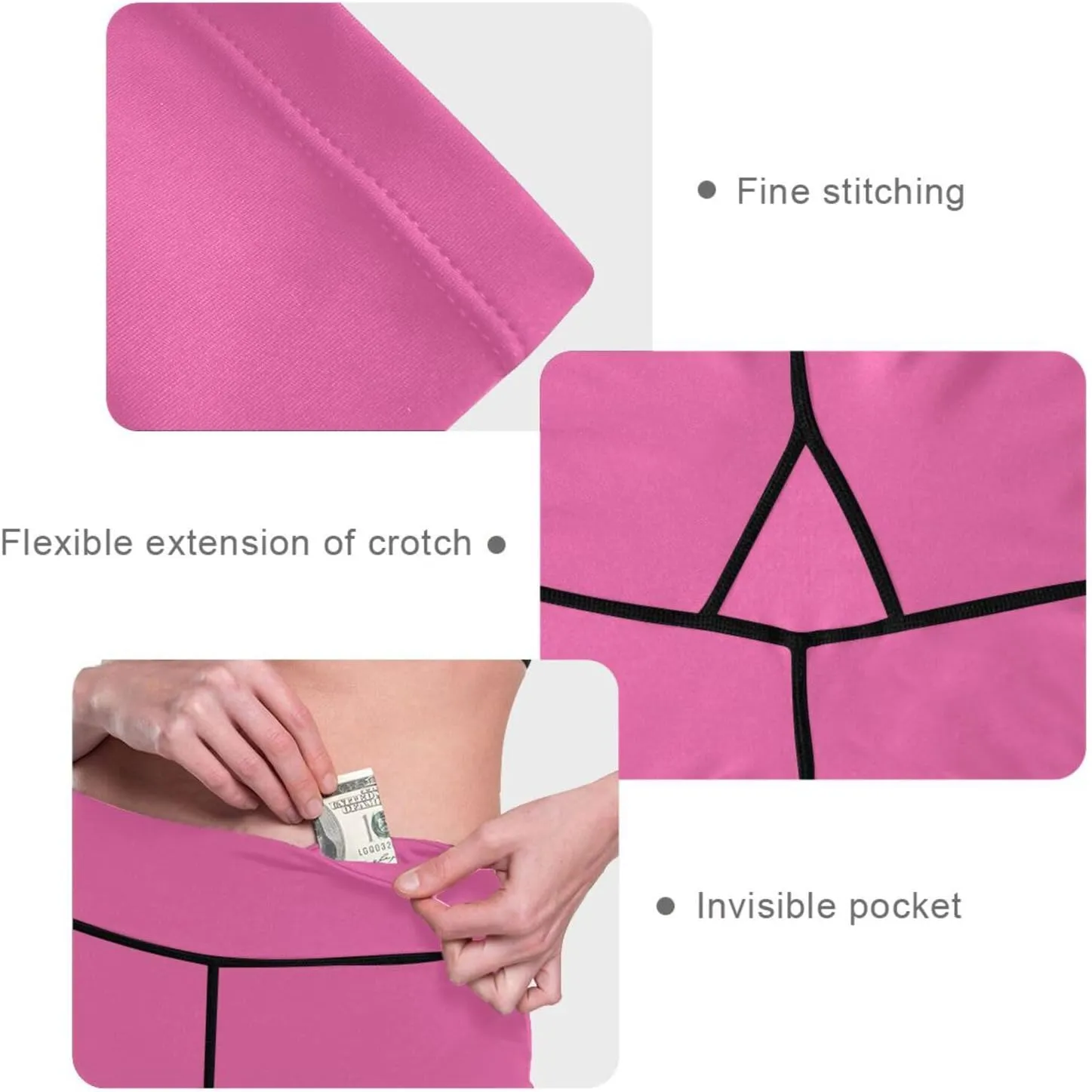 Yuiboo Yoga Leggings for Women Soft Butt Lifting Pants for Women X-Small