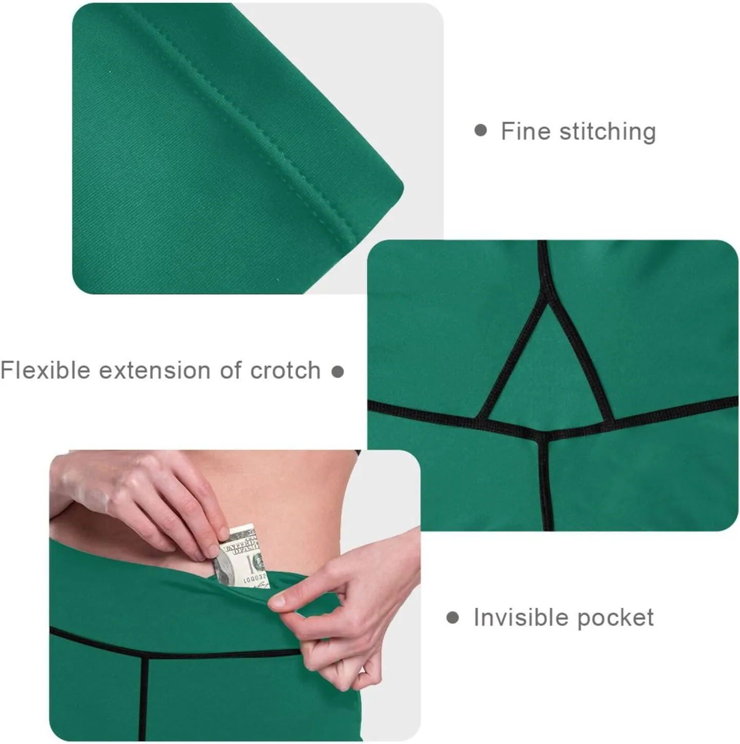 Yuiboo Yoga Leggings for Women Soft Butt Lifting Pants for Women X-Small