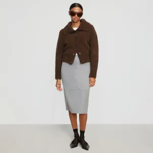 Yulia Back-Split Suiting Skirt Design innovation A Line Cut