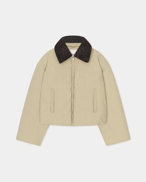 Zacharie - Faux Fur and Tech Nylon Jacket - Sage/Black AthleticPerformance Quick Dry Inner Layer