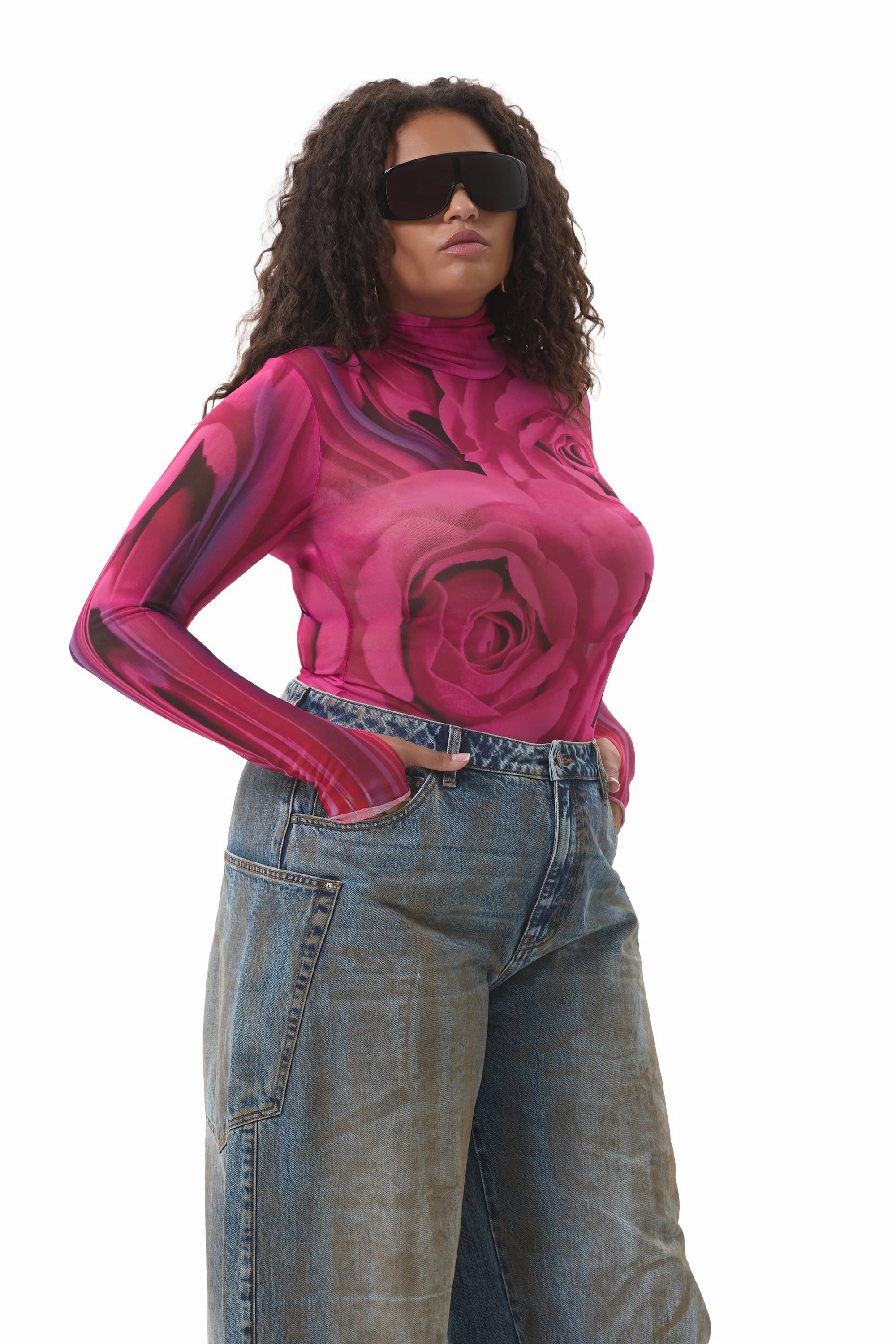 NonIrritatingStitching LoopwheelFabric Zadie Top - Fuchsia Rose